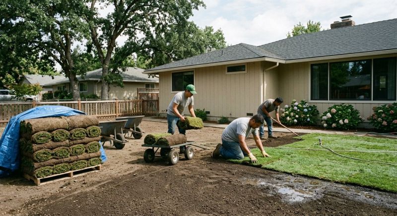 Yard Sodding in Rockwall, TX